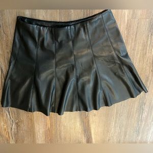 House of Harlow Leather Skirt